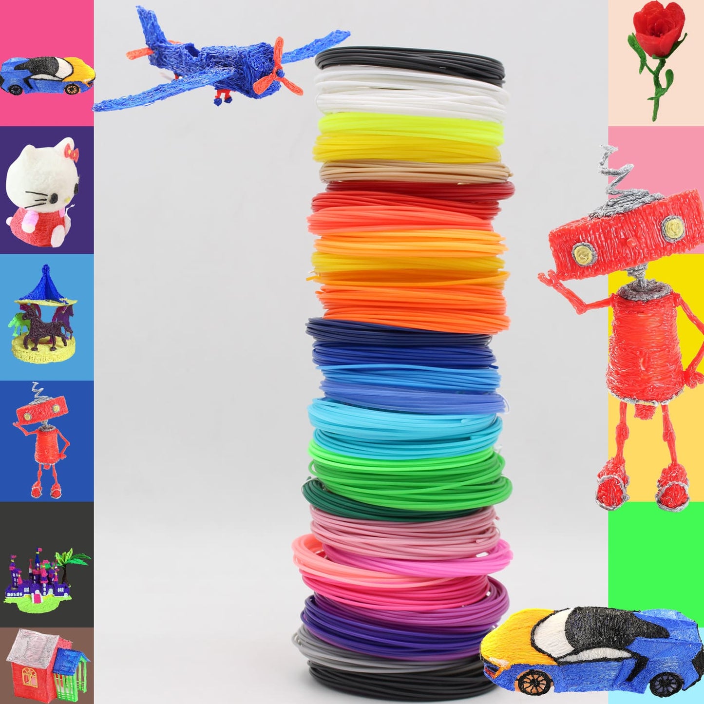 PLA Filament 1.75mm, Zubehör für 3D Stifte