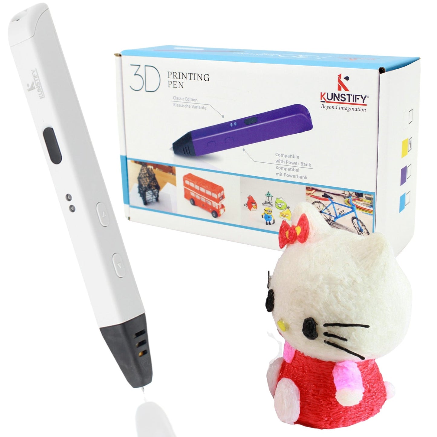 3D Stift mit Filamenten, Klassisches Modell für Kinder und Erwachsene