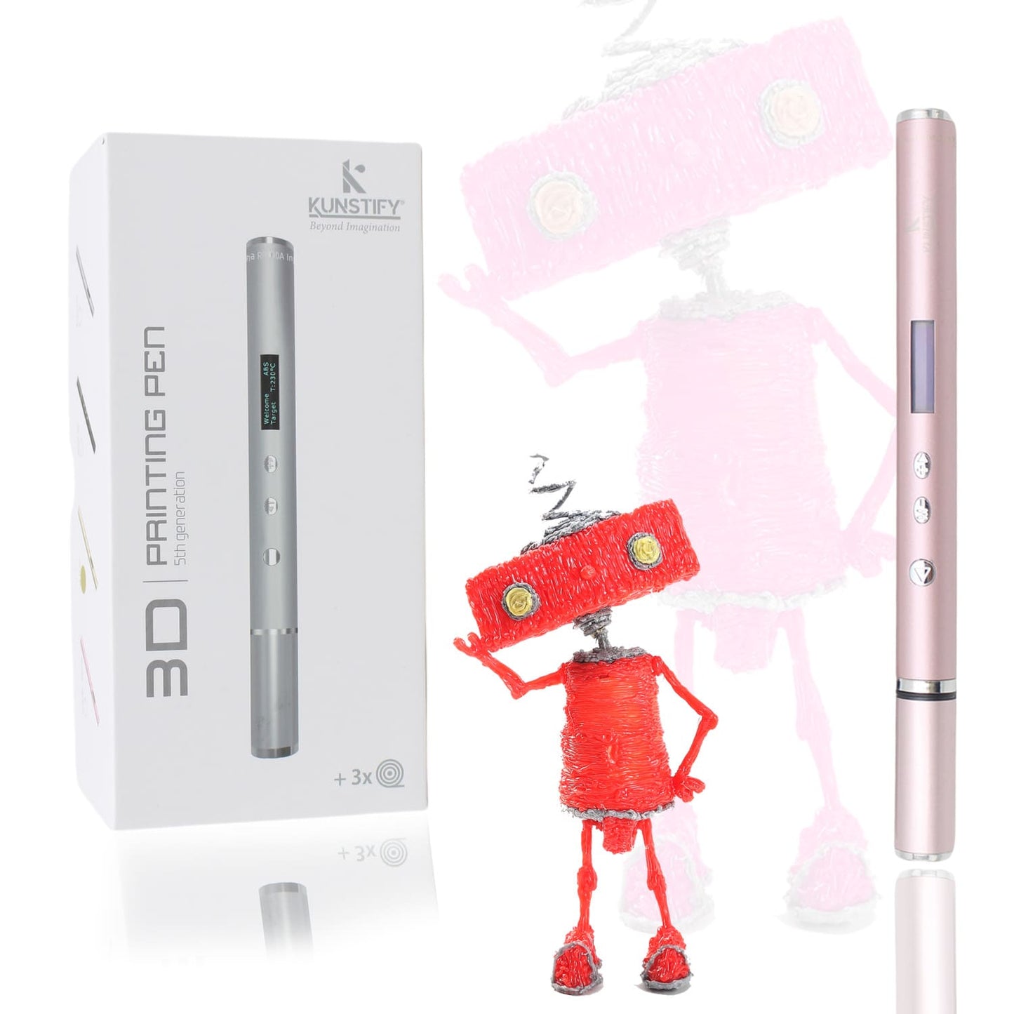 3D Stift mit Aluminium Gehäuse, hochwertiges Design