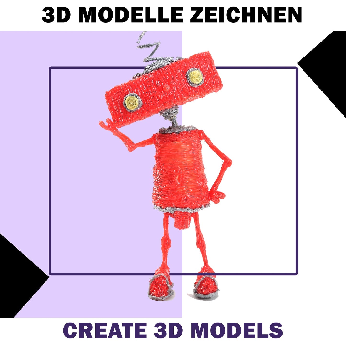 3D Stift mit Filamenten, Klassisches Modell für Kinder und Erwachsene