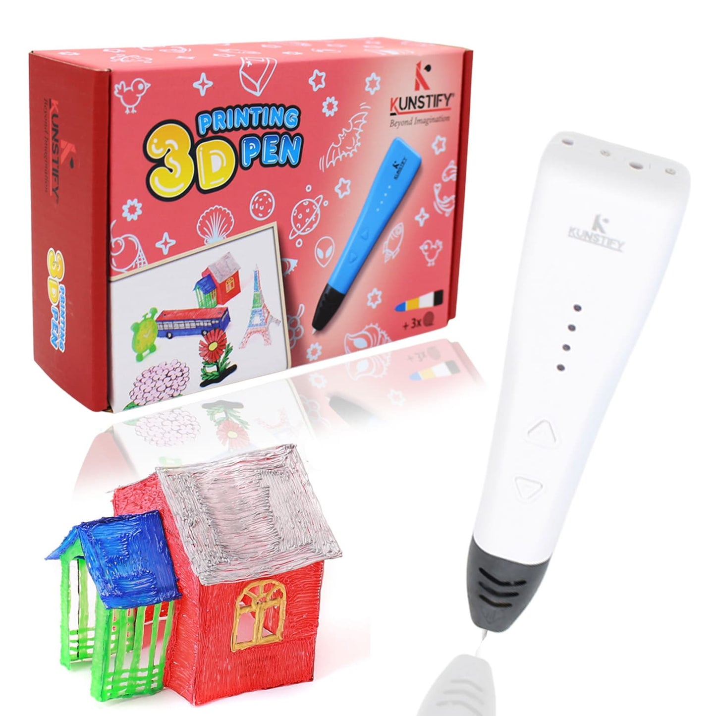 3D Stift mit Filamenten, Einsteigermodell für Kinder und Erwachsene