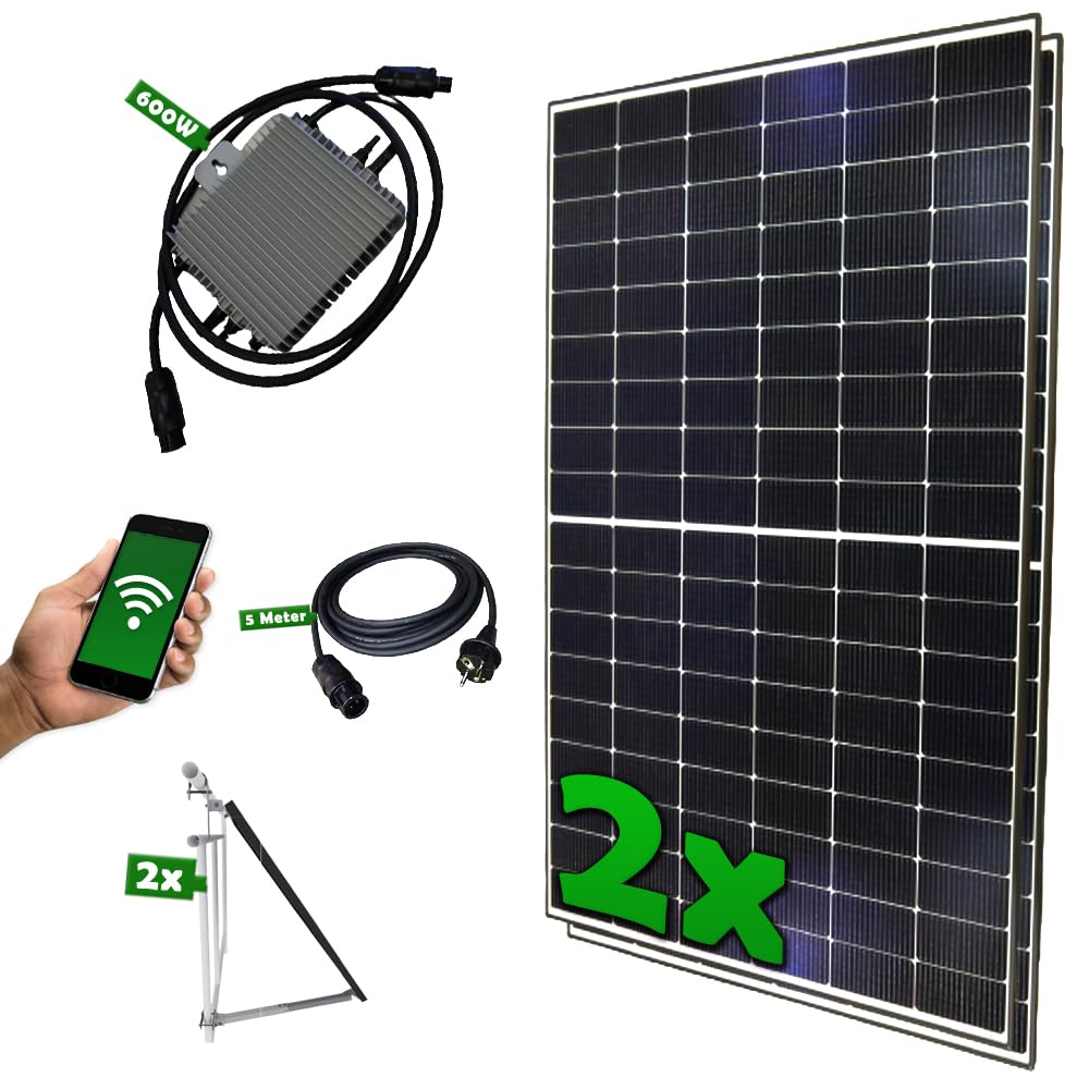GreenSurfer Balkonkraftwerk mit Solarmodul-Halterung