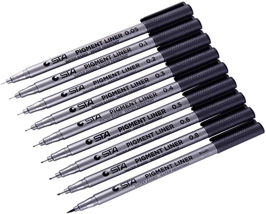 Pigment Liner - 9 Stifte