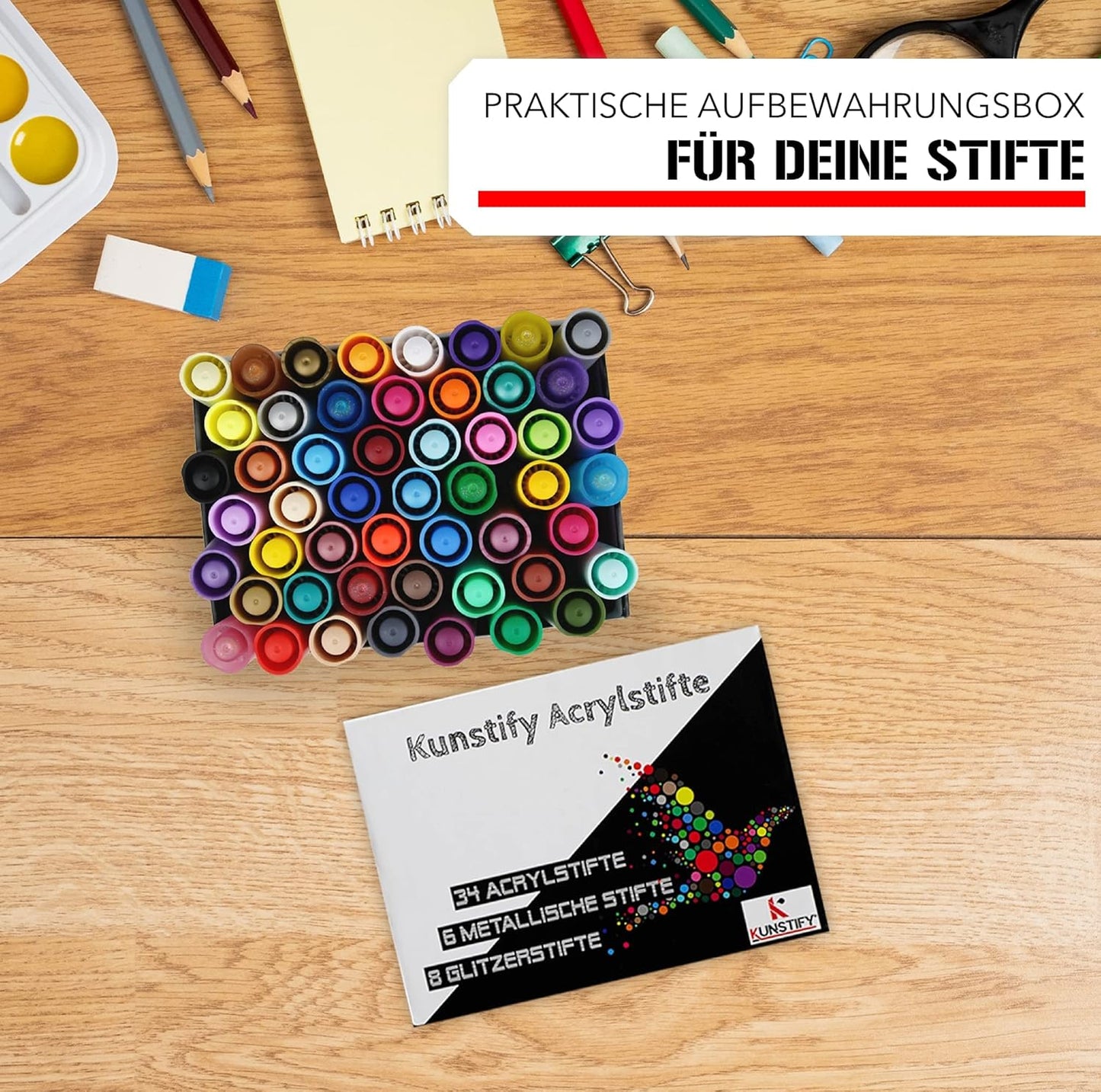 48 Acrylstifte SET - StrichstÀrke 2mm