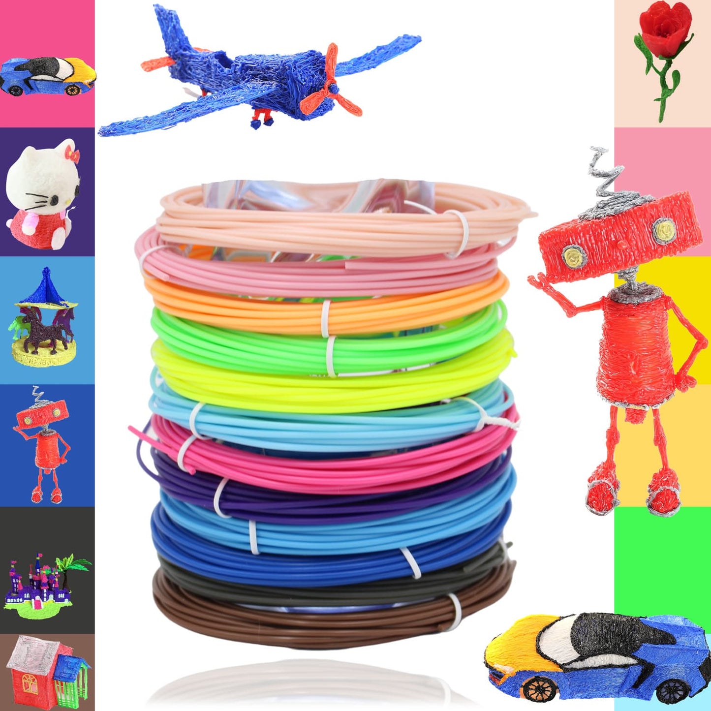 PLA Filament 1.75mm, Zubehör für 3D Stifte
