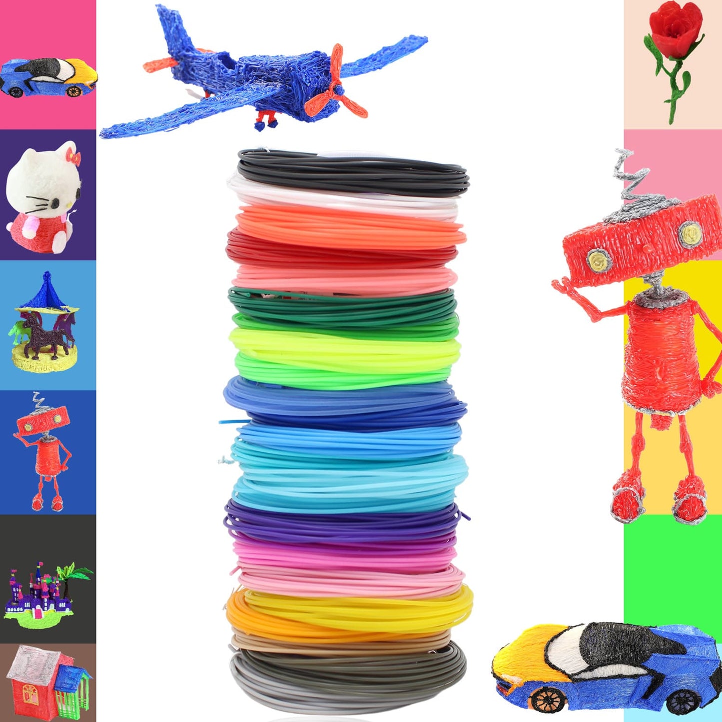 PLA Filament 1.75mm, Zubehör für 3D Stifte