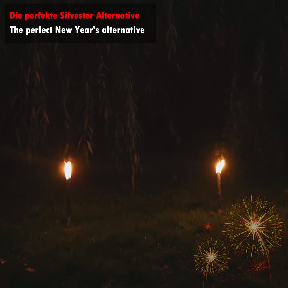 Wachsfackeln - 10 Stück - 60 min