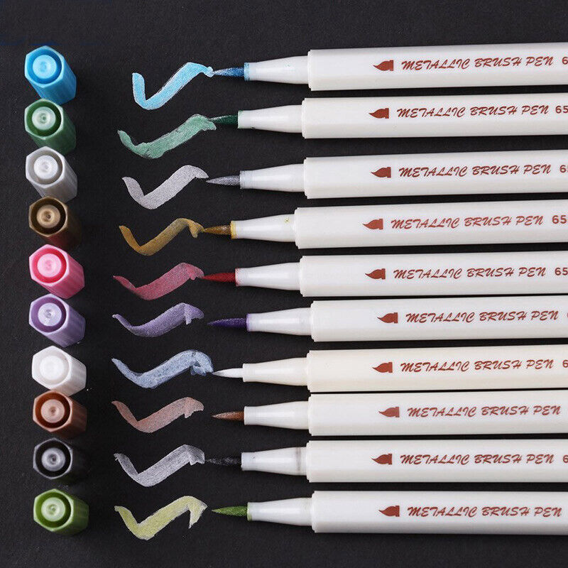 Metallic Marker Stifte Brushed - 10 Stifte