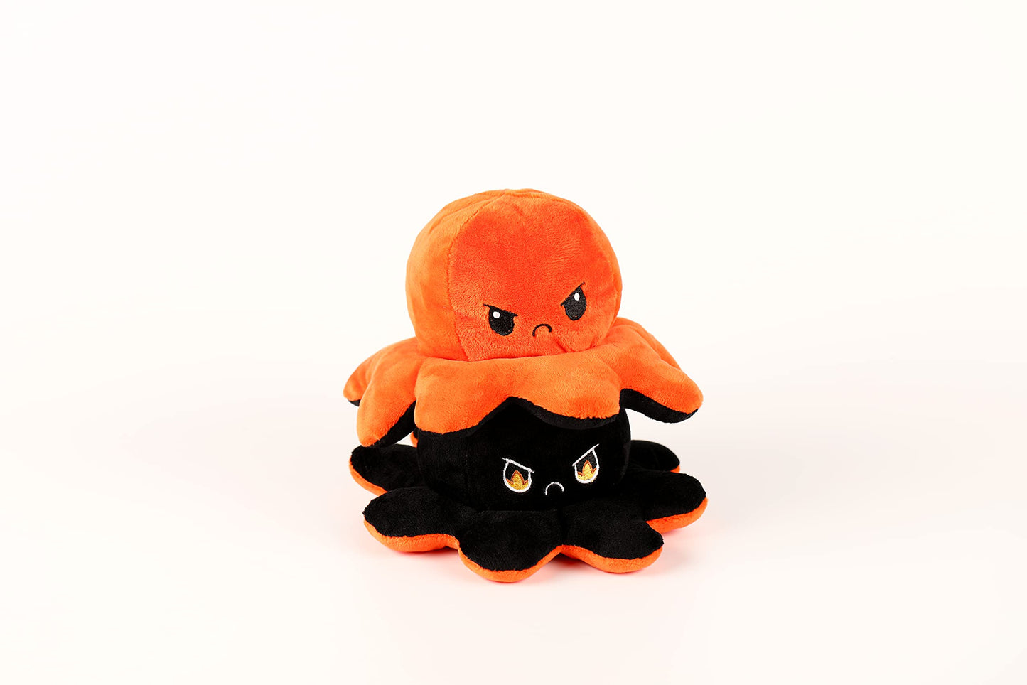 Oktopus Kuscheltier - Schwarz / Orange