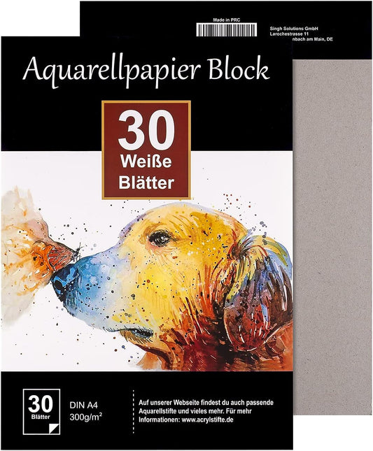 Aquarellpapier - A4 Block