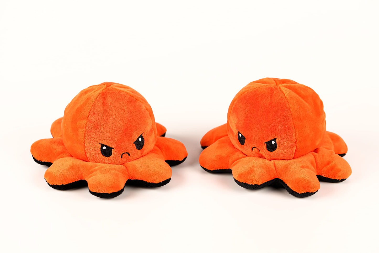 Oktopus Kuscheltier - Schwarz / Orange