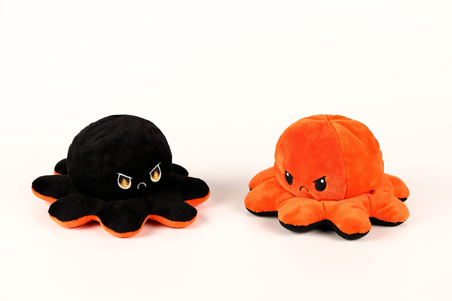 Oktopus Kuscheltier - Schwarz / Orange