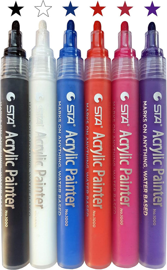 Acrylstifte - Basic Set - 6 Stifte